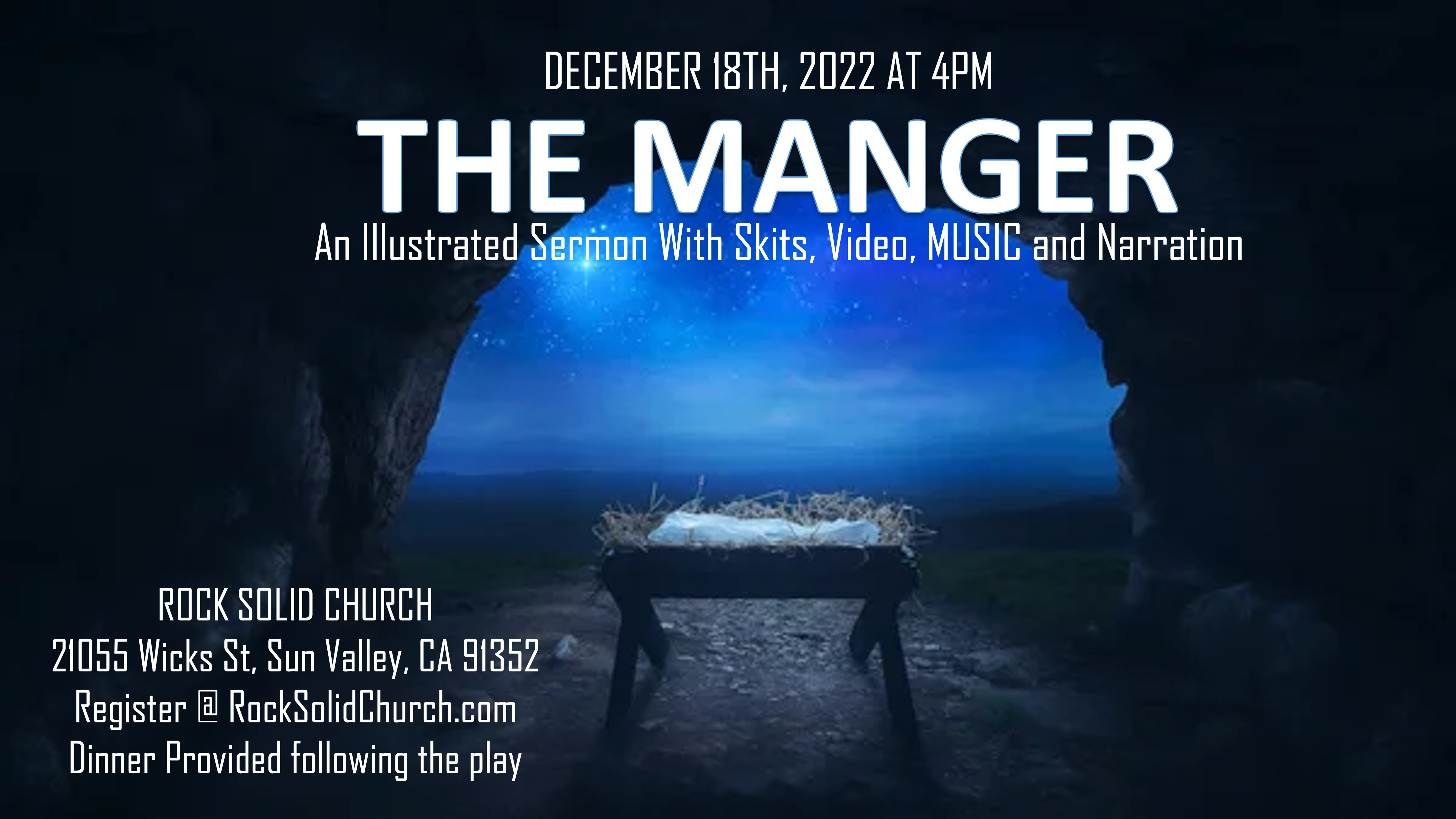 DECEMBER EVENT: "THE MANGER" CHRISTMAS PLAY